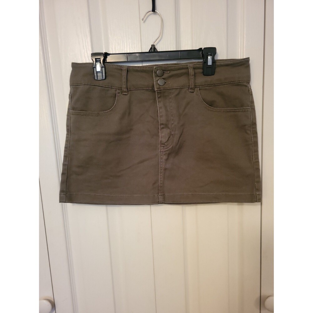 Women's RSQ Olive Green Mini Skirt